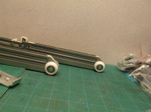 2 Soft-close pocket door rail with rollers 15" plus brackets
