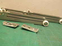2 Soft-close pocket door rail with rollers 15" plus brackets