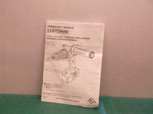 Manual and parts diagram for Craftsman 315115410 Drill