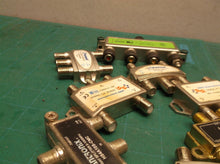 Lot of 4 way coax splitters