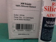 (12) AIM Premium Silicone AIM 100 WHITE 10.1 oz Mildew Resistant Marine Industri