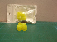 (2) 4x Universal Fluorescent Yellow Car Tire Valve Cap Luminous Tire Valve Stem