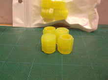 (2) 4x Universal Fluorescent Yellow Car Tire Valve Cap Luminous Tire Valve Stem