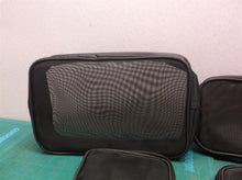 Assorted Size Cosmetics Travel Bag - Black Mesh 4pcs