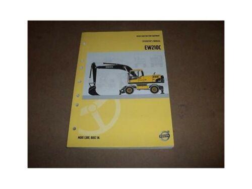 Volvo CE EW210C Wheeled Excavator Operators Manual