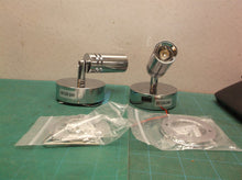 2 DC 12?24V RV Reading Light with USB Charging Port Multi Angle Rotation silver
