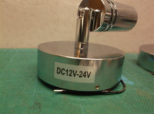 2 DC 12?24V RV Reading Light with USB Charging Port Multi Angle Rotation silver