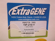 Extra Gene Pipette Tips 200 UL 1000 PC Clear Yellow Laboratory Universal Plastic