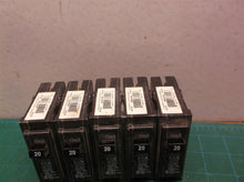 (5) Eaton BR 20 Amp 120/240 Volts Single Pole Circuit Breaker