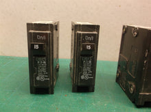 (3) Eaton Interchangeable Circuit Breaker 1-Pole 15Amp 120V BR115