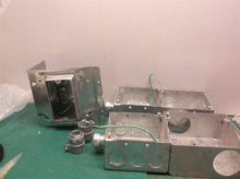 Lot of metal electrical boxes