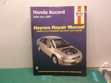 Honda Accord 2003-2012 and Crosstour 2010-2014 Haynes Repair Manual 42015