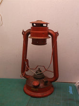 Vintage Red Lantern **No Globe**