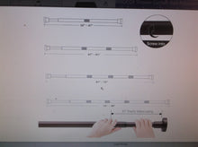 BRIOFOX Shower Curtain Rod Adj 61-75" Spring Tension No Drilling Non Slip