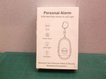Personal alarm sos alert panic button & led light blue