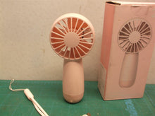 Pink pocket fan rechargeable 2"
