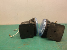 (2) 2.5" blue fog lights with brackets
