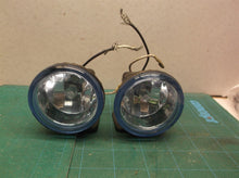 (2) 2.5" blue fog lights with brackets