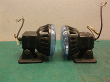 (2) 2.5" blue fog lights with brackets