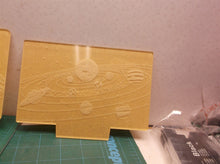Space 3d lamp with 3 different inserts