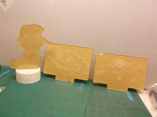 Space 3d lamp with 3 different inserts