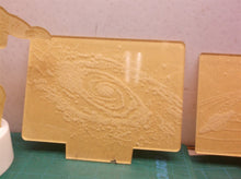 Space 3d lamp with 3 different inserts
