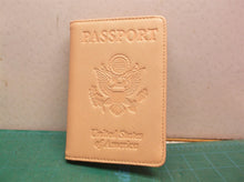 passport Leather holder Case Salmon Pink