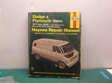 Haynes 30065 Repair Manual Dodge & Plymouth Vans 1971 Thru 1989