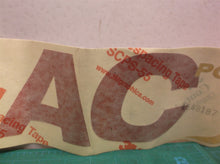 AC POWER label 15" L 4 3/4 w