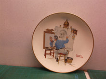 Norman Rockwell Triple Self Portrait Collector Plate 9" GORHAM 1985 Series