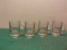 Set of 4 Vintage A & W Root Beer Glass Mugs Small Kids 3 1/4" tall