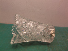Cut Glass Flower Table Vase Holder Display 6"