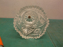 Cut Glass Flower Table Vase Holder Display 6"