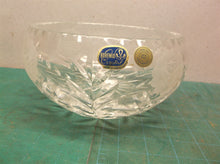 7.5 crystal cut bowl flower pattern