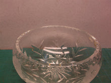 7.5 crystal cut bowl flower pattern