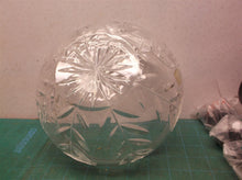 7.5 crystal cut bowl flower pattern