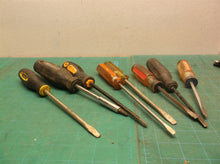 Lot of 8 Assorted flat head screw drivers
