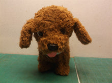 battery powered toy dog brown
