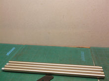 (4) 12.5" silver rod threaded end 1/2" diameter