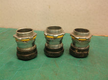 (3) Cooper Crouse-Hinds Straight Compression Connector EMT 3/4" 651RT