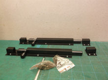2- 9" Black Slide Door Bolt Latch, Barrel Bolt for Gate Lock Security, Aluminum