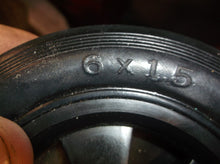 6 x 1.5 rubber wheel with 5/8 center hole