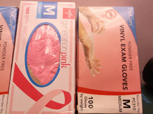 4 Boxes Medium Vinyl Exam Gloves