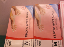 4 Boxes Medium Vinyl Exam Gloves