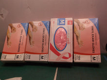 4 Boxes Medium Vinyl Exam Gloves