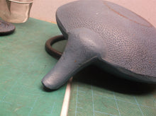 Cast Iron Green Tea Pot Infuser Basket blue