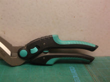 C.JET TOOL 10" Pro Soft Grip Stainless Heavy Duty Cardboard Carpet Scissors Turq