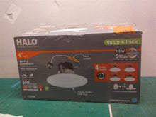 Halo Recessed LT 5/6 Inch LED 5CCT Selectable w/ Baffle Trim 805Lm White 4 Pack