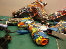 4 GUARD Gel Snipers blasters with batteries & chargers on magizanes not matched
