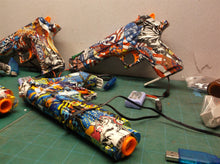 4 GUARD Gel Snipers blasters with batteries & chargers on magizanes not matched